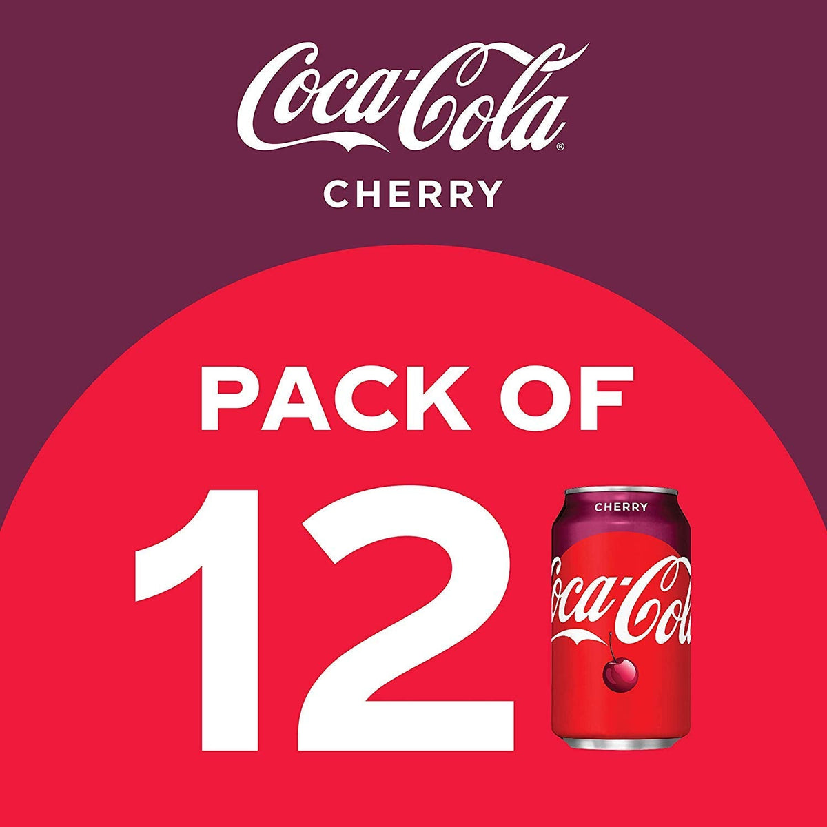 Coca-Cola Cherry Coke, 355 Millilitre, Vegetarian
