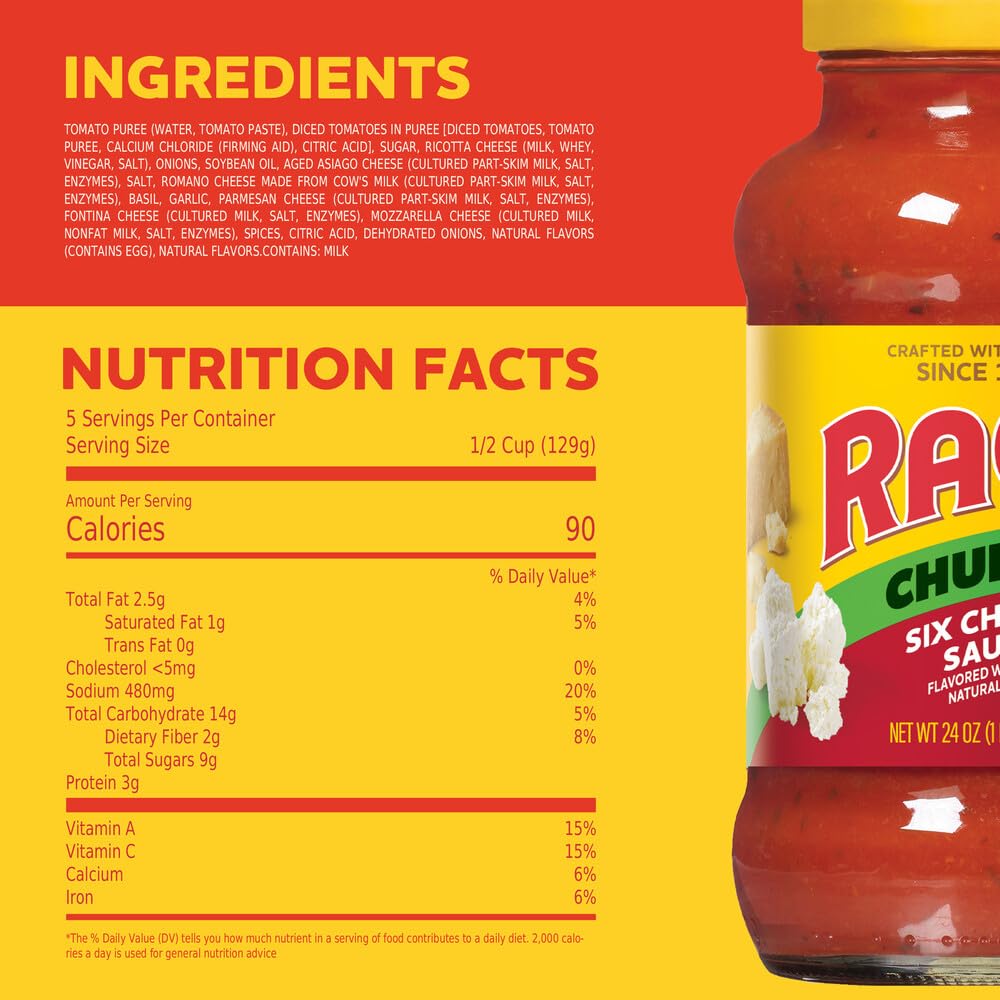 Ragu Six Cheese Pasta Sauce, 680g