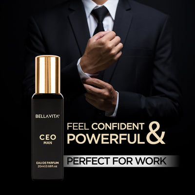Bella Vita Luxury CEO Man & White Oud Unisex Perfume Combo with Tonka, Agarwood & Orange | Woody Long Lasting EDP Fragrance Scent, Pack of 2, 20 ml Each