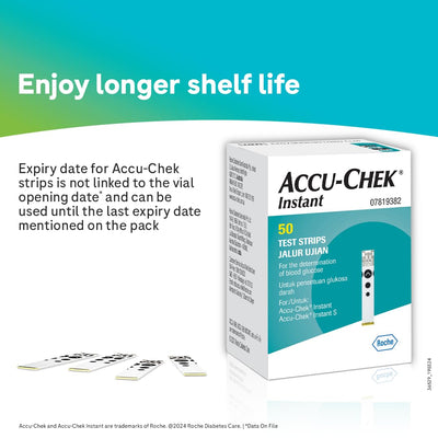 Accu-Chek Instant S Blood Glucose Glucometer Kit with Vial of 10 Strips, 10 Lancets and a Lancing Device Free for Accurate Blood Sugar Testing