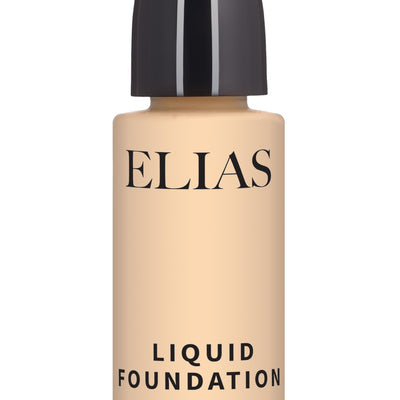 ELIAS Liquid Foundation - 30 ml Water Resistant Lasts Up to 10 Hrs Super Matte Walnuts Meduim Netural Undertone Full Coverage Long Wear Illuminating (Natural)