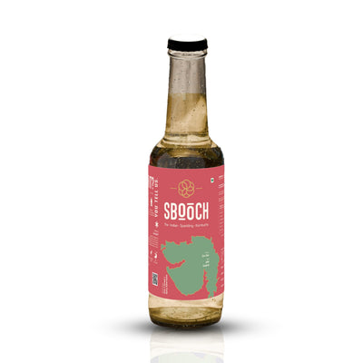 SBOOCH - Indian Sparkling Kombucha Tea | Gor Keri Flavor |275ml Pack of 6| Gut-Friendly Beverage | Antioxidant-Rich Zero Preservatives | Alcohol-Free Fermented Tea | Vegan & Gluten-Free