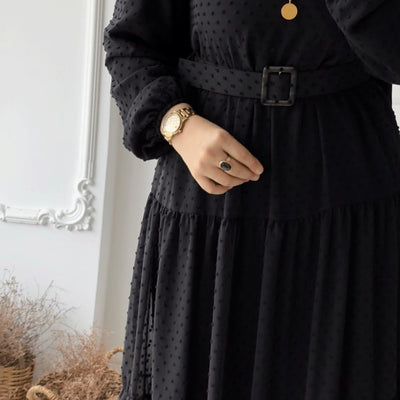 BHAVYATA Full Length Abaya Dress for Women for Girl's and Women Abaya Casual Wear (2XL, Black)
