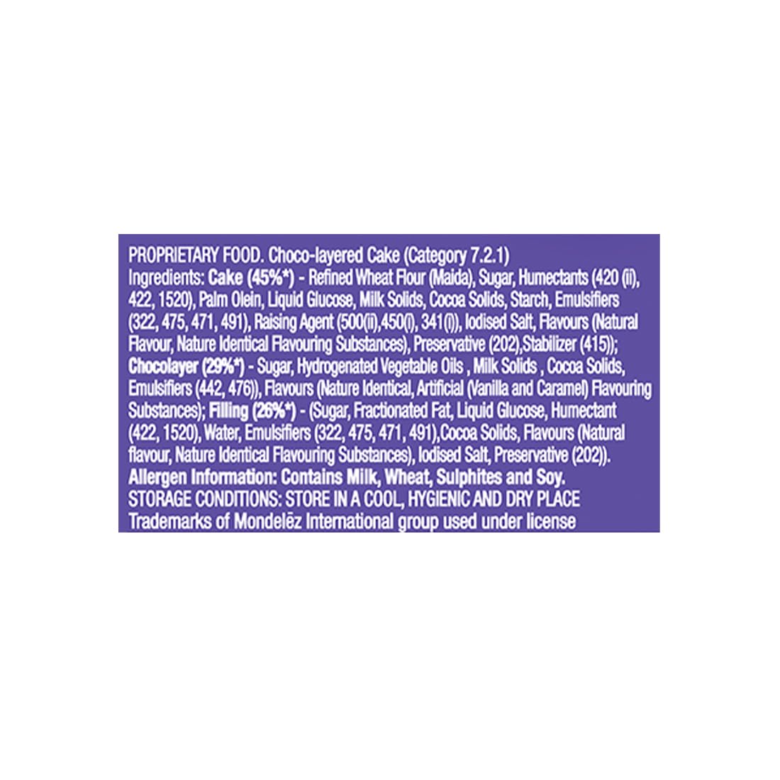 Cadbury Chocobakes ChocLayered Cakes, 126G