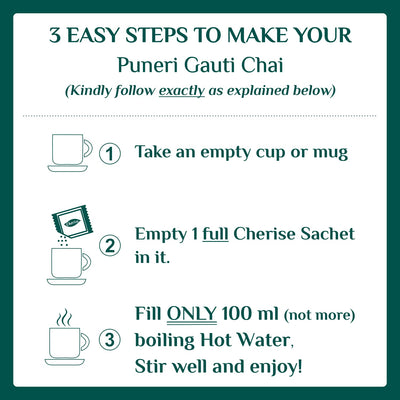 Cherise Tapri Premium Puneri Gauti Chai, Instant Tea Premix (23 g x 7 Sachets)