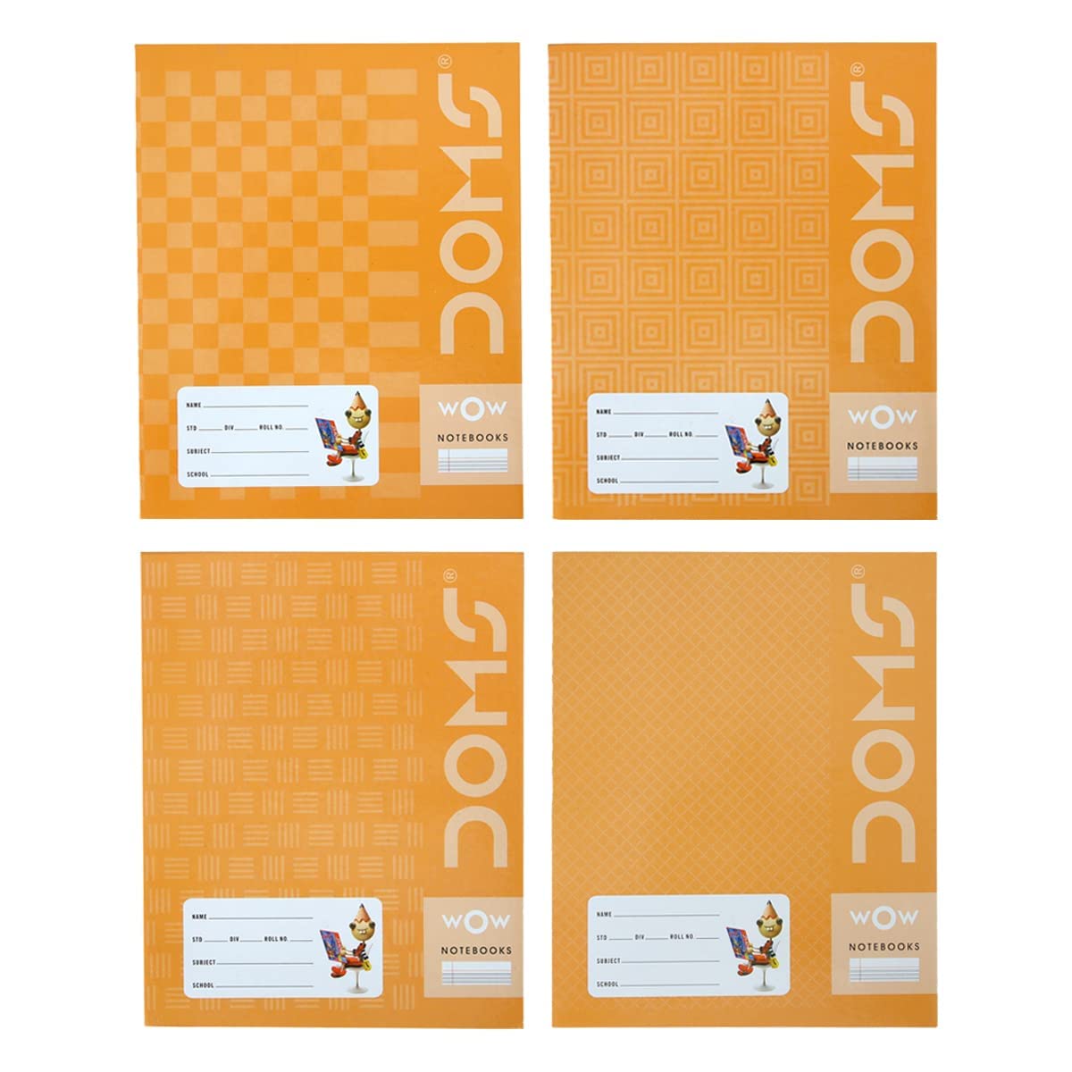 Doms Brown Cover Notebook - Double Line
