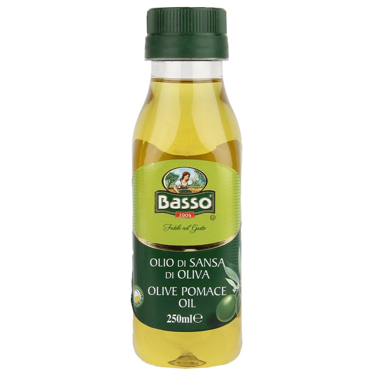 Basso Olive Oil Pomace, 250ml Packed in Italy