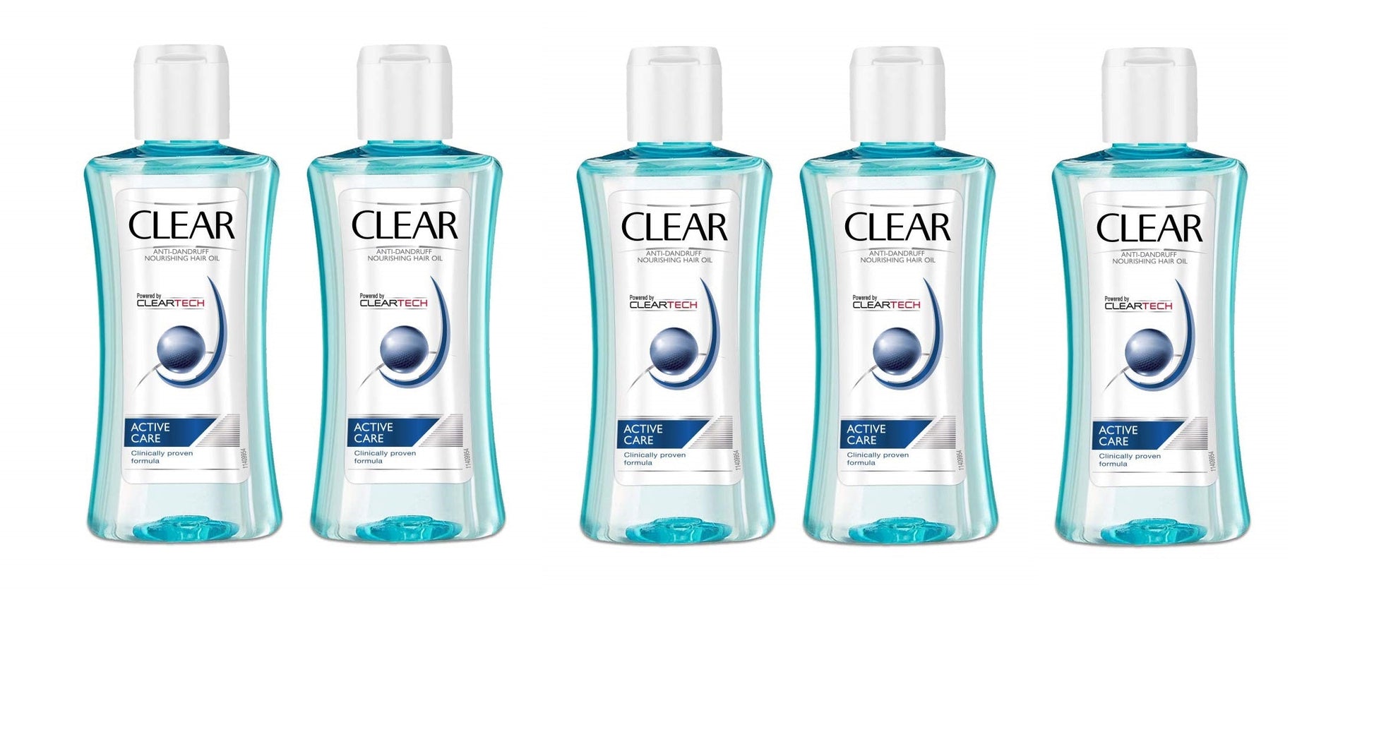Clear Anti Dandruff Nourishing Hair Oil Active Care, Pack of 5 (150ml each)