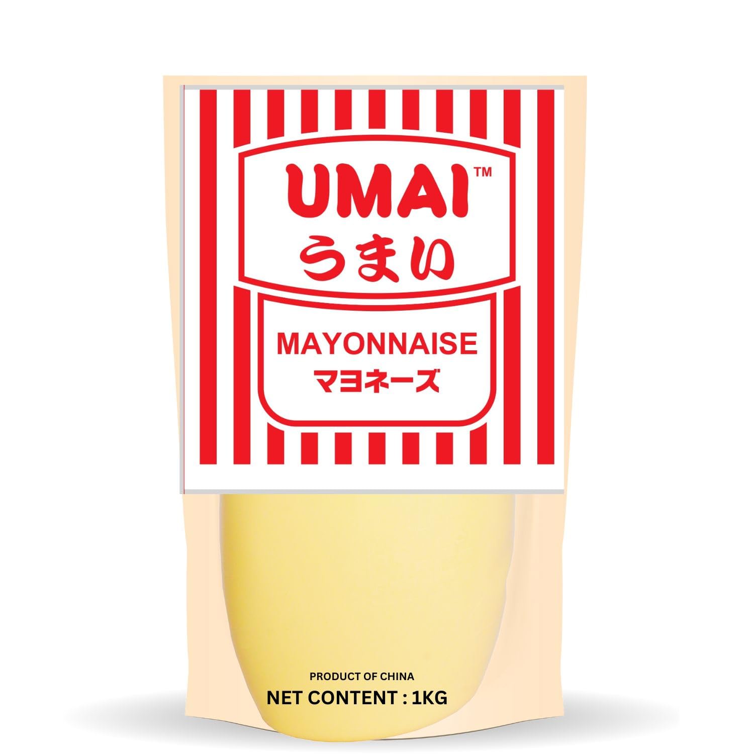 UMAI Japanese Style Mayonnaise 1kg | Rich & Smooth Mayonnaise | Use as a Salad Dressing, Dip for Falafel, Spread on Bread or Toast, filling in Sandwiches & Grills