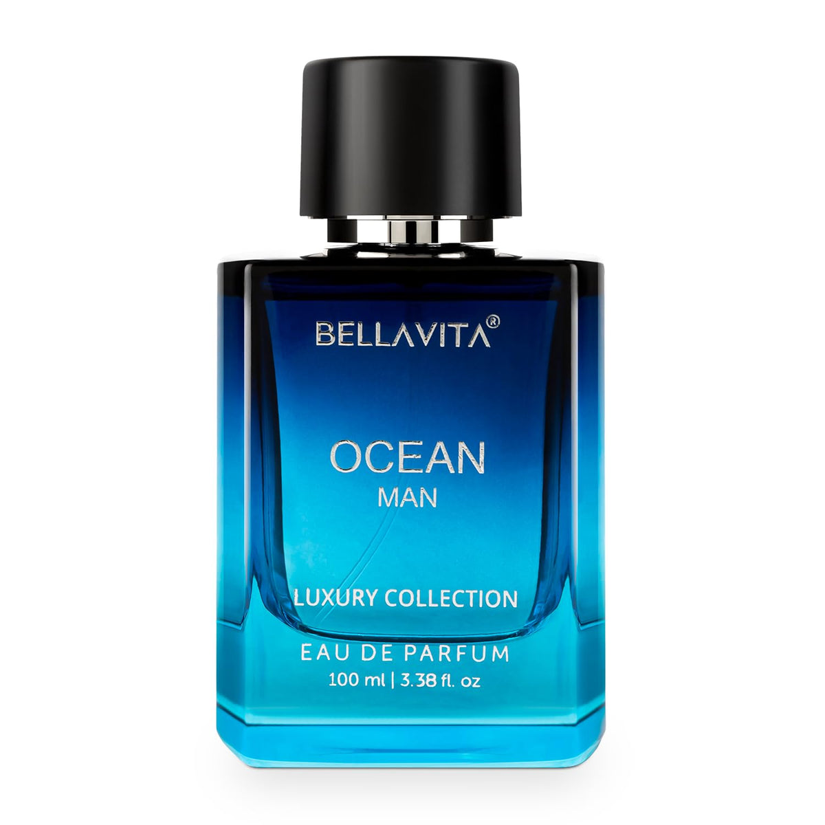 Bella Vita Luxury OCEAN Man Eau De Parfum Perfume with Bergamot, Melon, Rose & Musk|Premium, Long Lasting Fresh & Aquatic Fragrance EDP for Men 100 ML