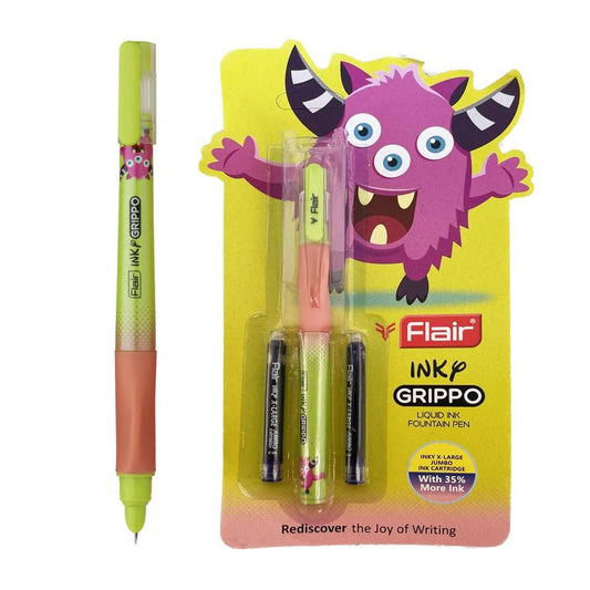 Flair Inky Series Grippo Liquid Ink Fountain Pen Blister Pack