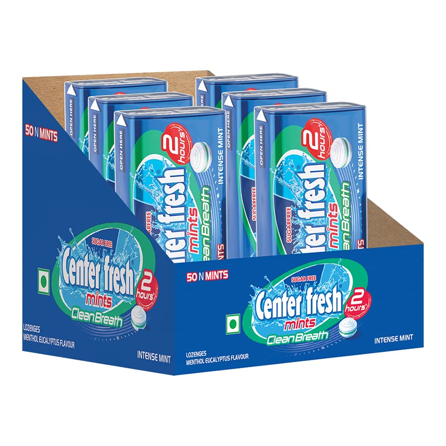 6x Center Fresh Sugar Free Mints,  35 g - Pack of 6