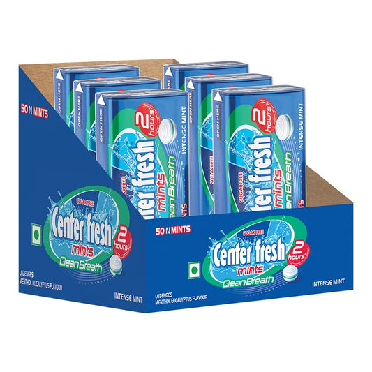 6x Center Fresh Sugar Free Mints,  35 g - Pack of 6