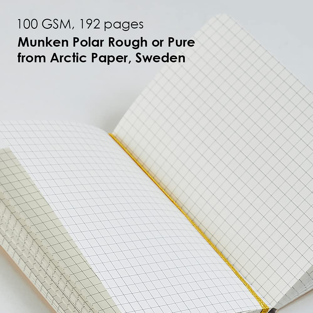Mypaperclip Limited Edition Notebook, A5 (148 X 210 Mm, 5 .83 X 8.27 In.) Checks Lep192A5-C - Black