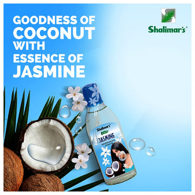 SHALIMARS Ayurvedic Jasmine Non Stick Medicated Coconut Oil, 100ml (Pack Of 6)
