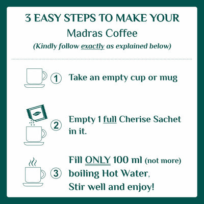 Cherise Tapri Premium Madras Coffee Instant Premix (23 g x 7 Sachets)