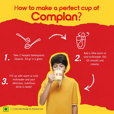 Complan Nutrition Drink Powder for Children, Royale Chocolate Flavour, 500 g Carton | Nutrition drink for kids with protein & 34 vital nutrients
