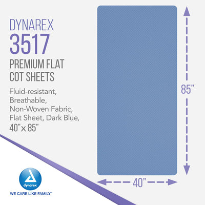 Cot Sheets, 50/Case, Dynarex