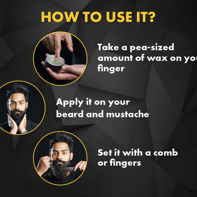 4x UrbanGabru Beard & Mustache Wax (50 gm each)  - Pack of 4