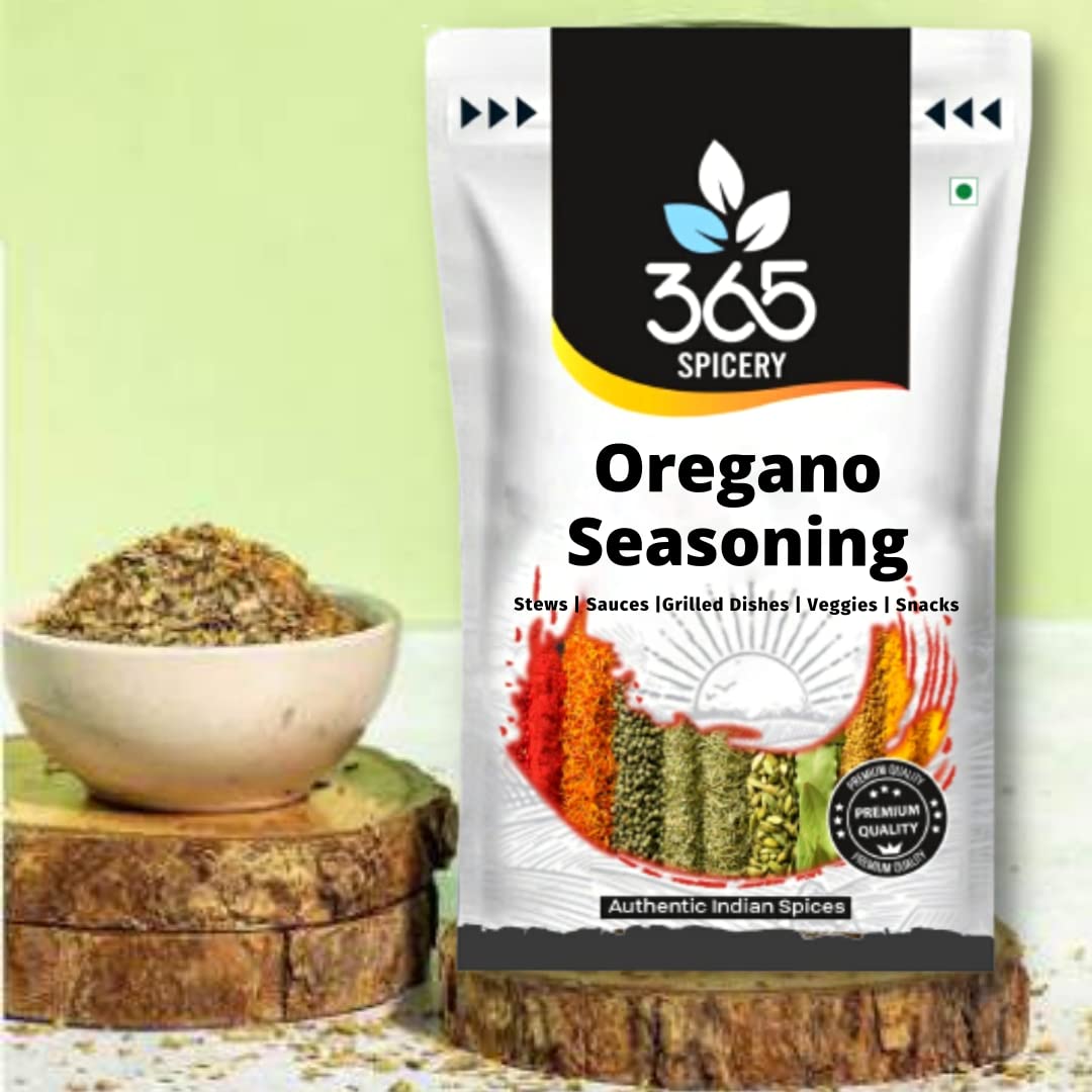 365 SPICERY Oregano Seasoning | Premium Blend of Oregano, Black Pepper, Chilli, Basil, and Garlic - 200 gm