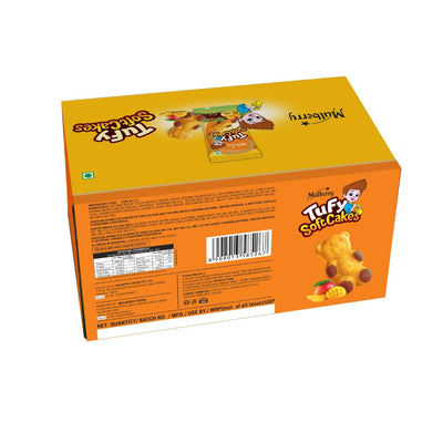 Mulberry Tufy Teddy Soft Cakes | Enriched with Mango Filled | Mono Outer Cookie Cake | Vegetarian Fruit Cake For Kids and Adults | 336 gms