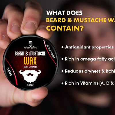 4x UrbanGabru Beard & Mustache Wax (50 gm each)  - Pack of 4