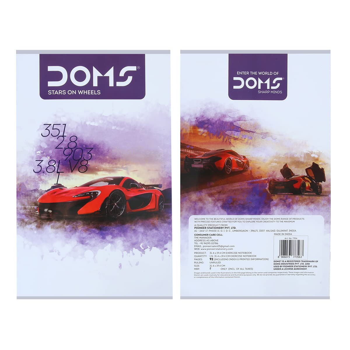 Doms Stars On Wheels Series Notebook