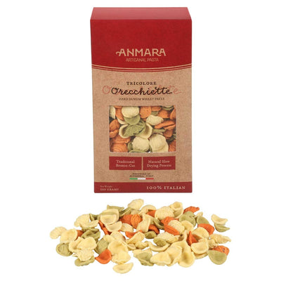 Anmara Artisanal Tricolore Orecchiette Pasta, 500 g