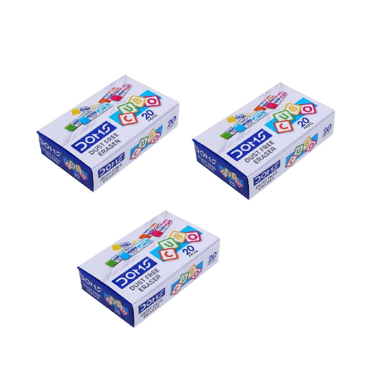 Doms Dust Free Cubo Eraser Box Pack