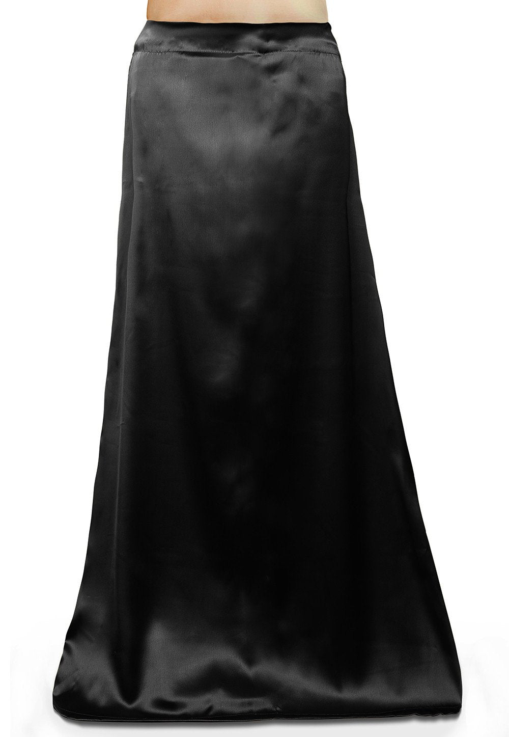 Bigfashionshop Combo Women's Silk Saree Satin Petticoat Inskirt (Orange, Black, Blue, Free Size) - Pack of 3