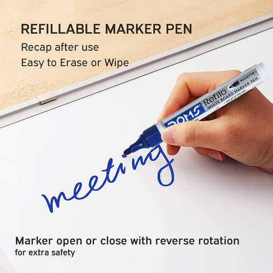 Doms Refilo Non-Toxic Hi-Tech Refillable White Board Marker Pen