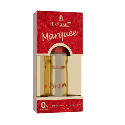 Al-Nuaim® E-Series Attar Roll On - 6ML | Unisex Attar | Exquisite Alcohol-Free Aromatic Fragrance Oil for Lasting Elegance and Charm (Marquee, Pack of 1)