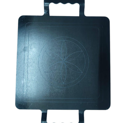 Cast Iron Dosa Tawa with Handles, 25.4 cm Square, Traditional Design