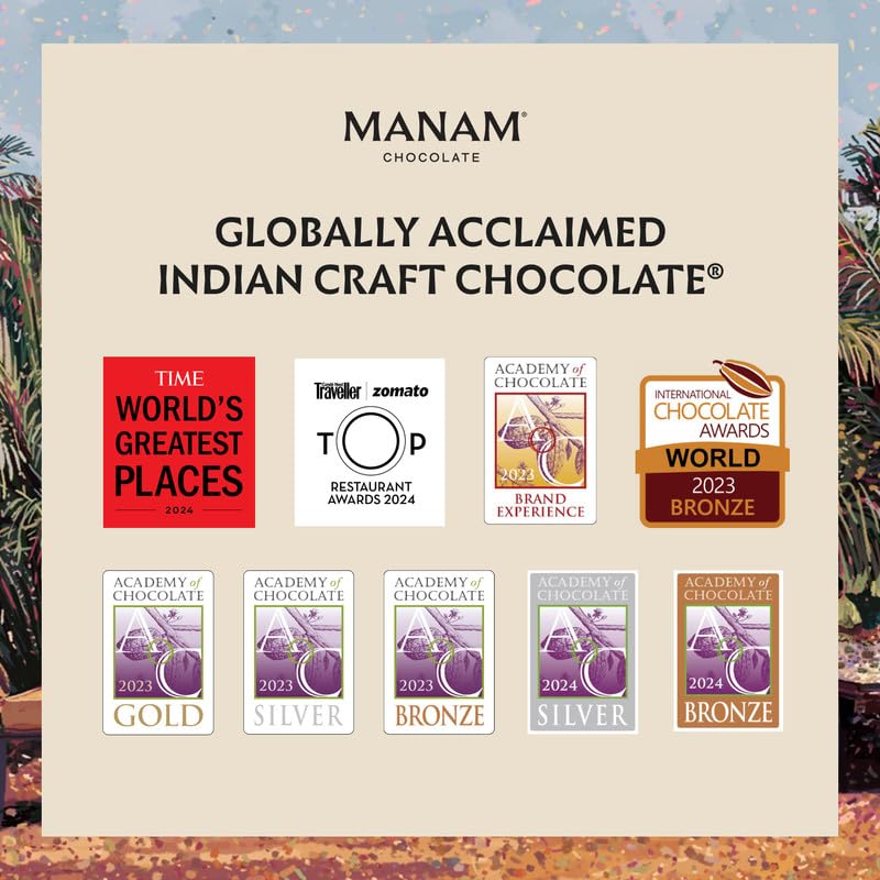 Manam Chocolate Signature Blend Series Tablet No. 1-70% Dark, 80g