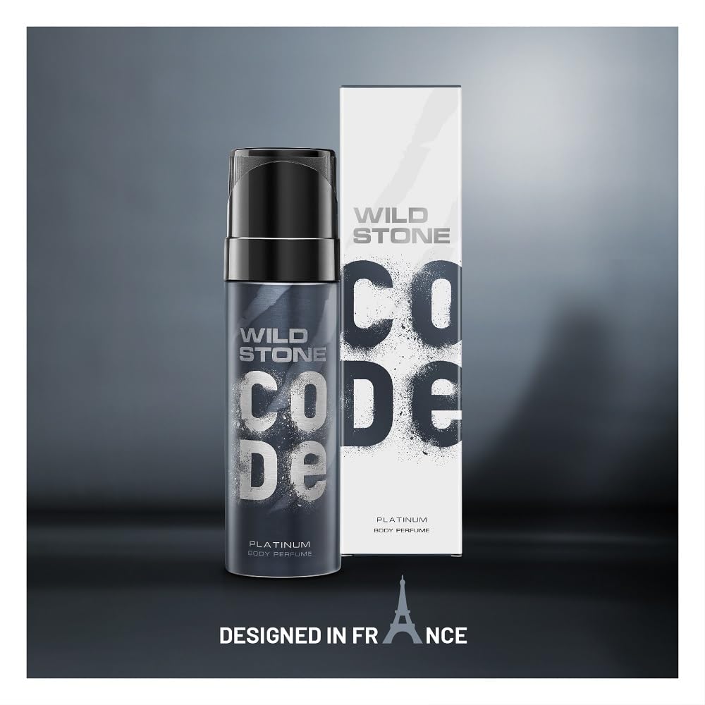 4x Wild Stone CODE Platinum Body Perfume for Men, 150ml each - Pack of 4