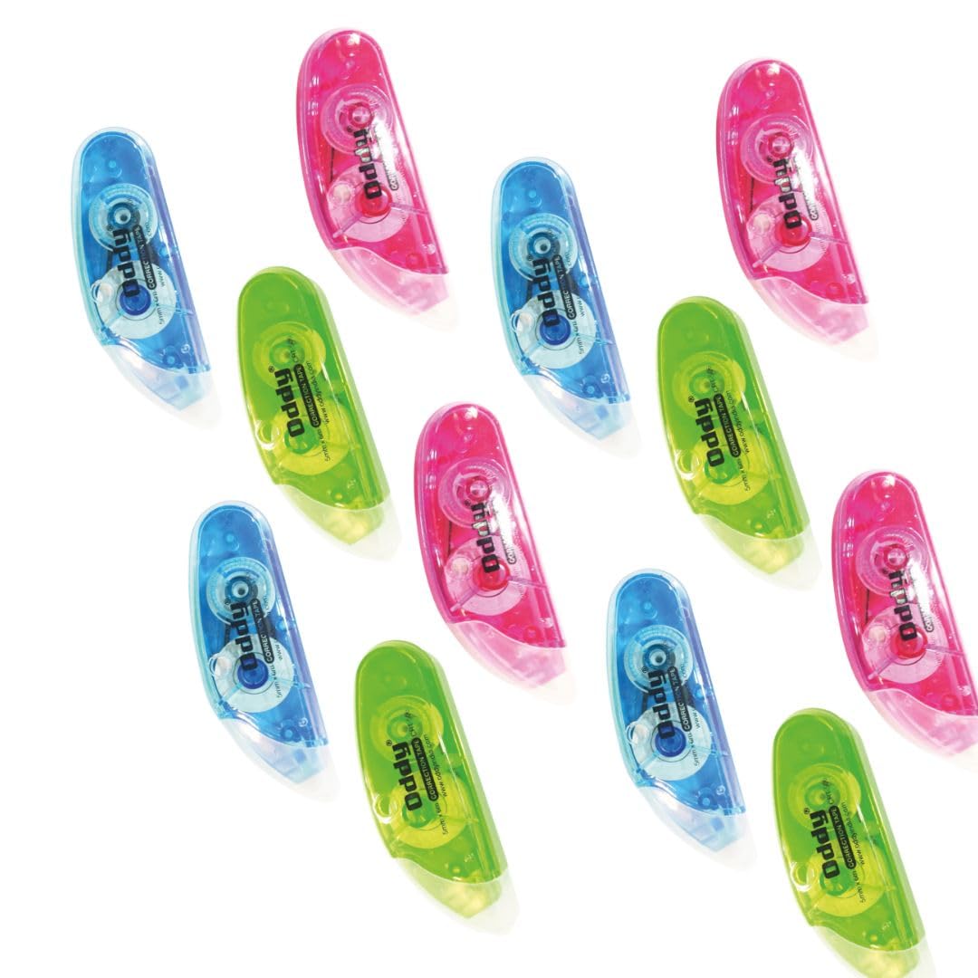 Oddy High Quality Correction Tape 5mm X 6 Mtrs. (Set of 12)