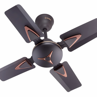 Candes Figo 600 mm /24 inch High Speed Ceiling Fan | BEE Star Rated, High Air Delivery & Energy Saving | Small Fan for Kitchen, Balcony & Small Room | 1+1 Year Warranty | Coffee Brown