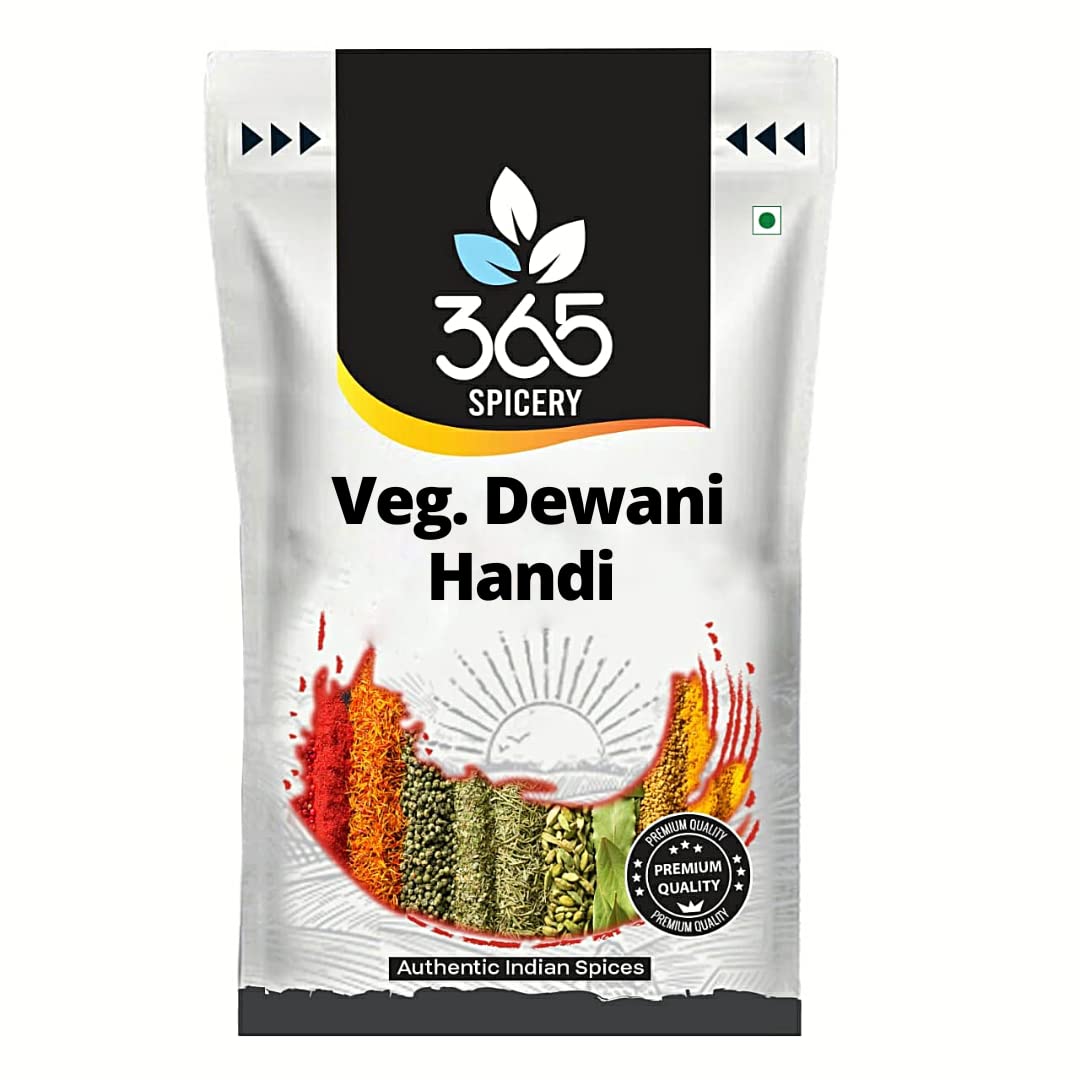 365 SPICERY Veg Dewani Handi Masala| Exquisite Blend for Authentic Indian Flavors | 100% PURE, NO Preservatives, NO MSG - 100 gm