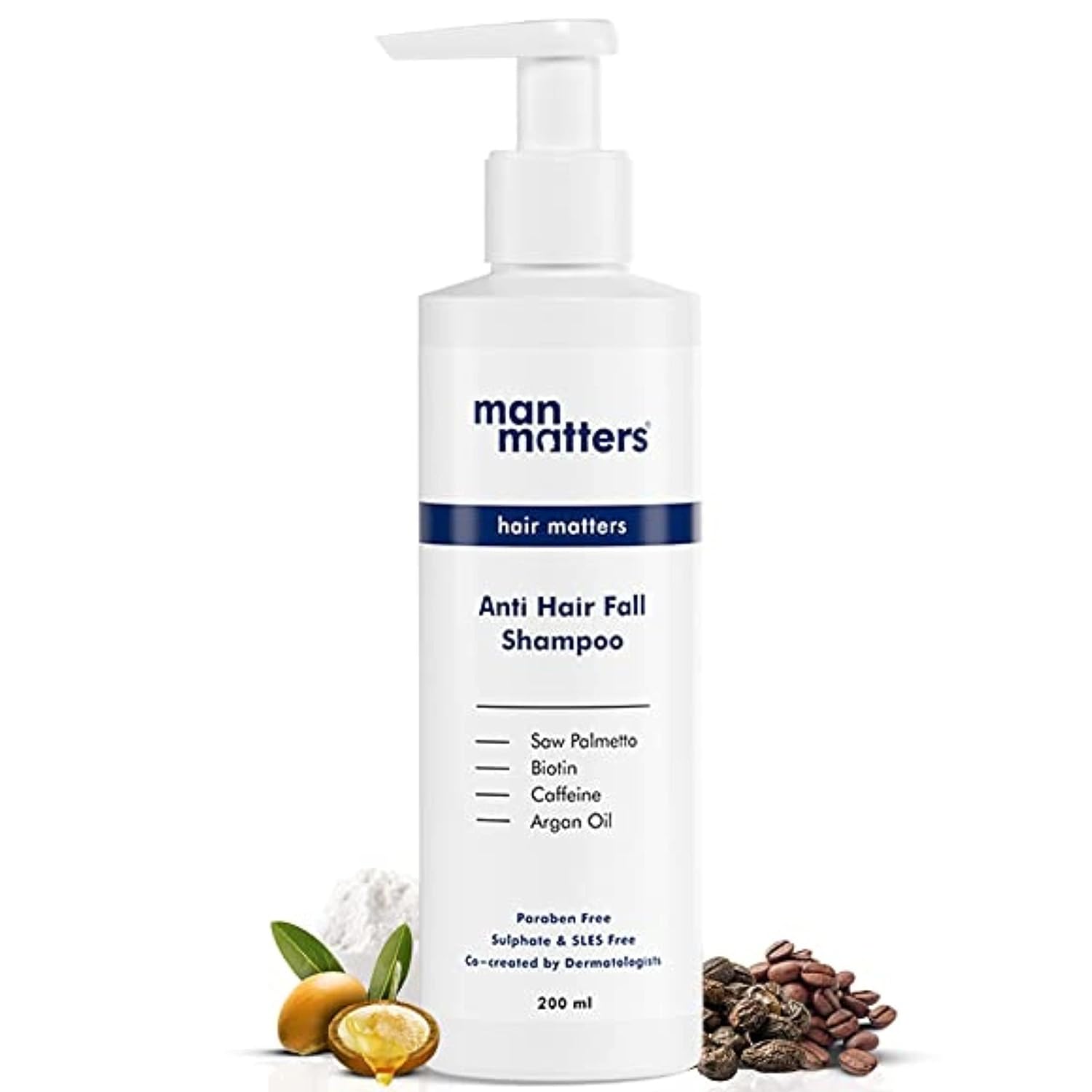 5x Man Matters Double Dht Blocking Anti Hair Fall Shampoo - Pack of 5 - 200 Ml