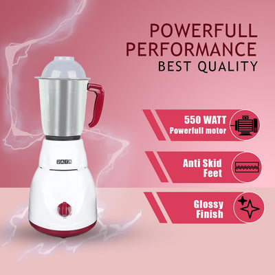 Best Performer 550 Watt Fusion Copa Premium With 3 Stainless Steel Jars