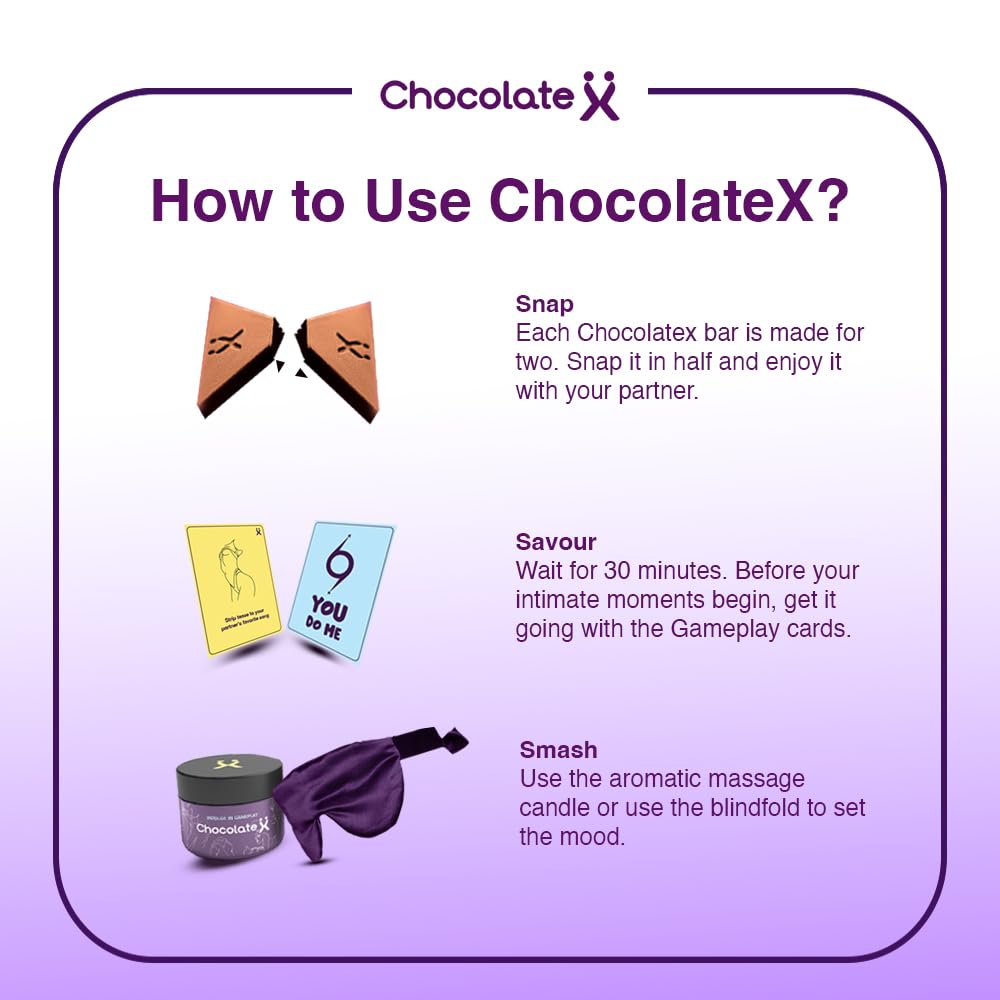 ChocolateX- Bliss Box | Dark Chocolate for Uplifting Mood | Best Chocolate Gift Box for Couples | Valentine Gift for Boyfriend & Girlfriend