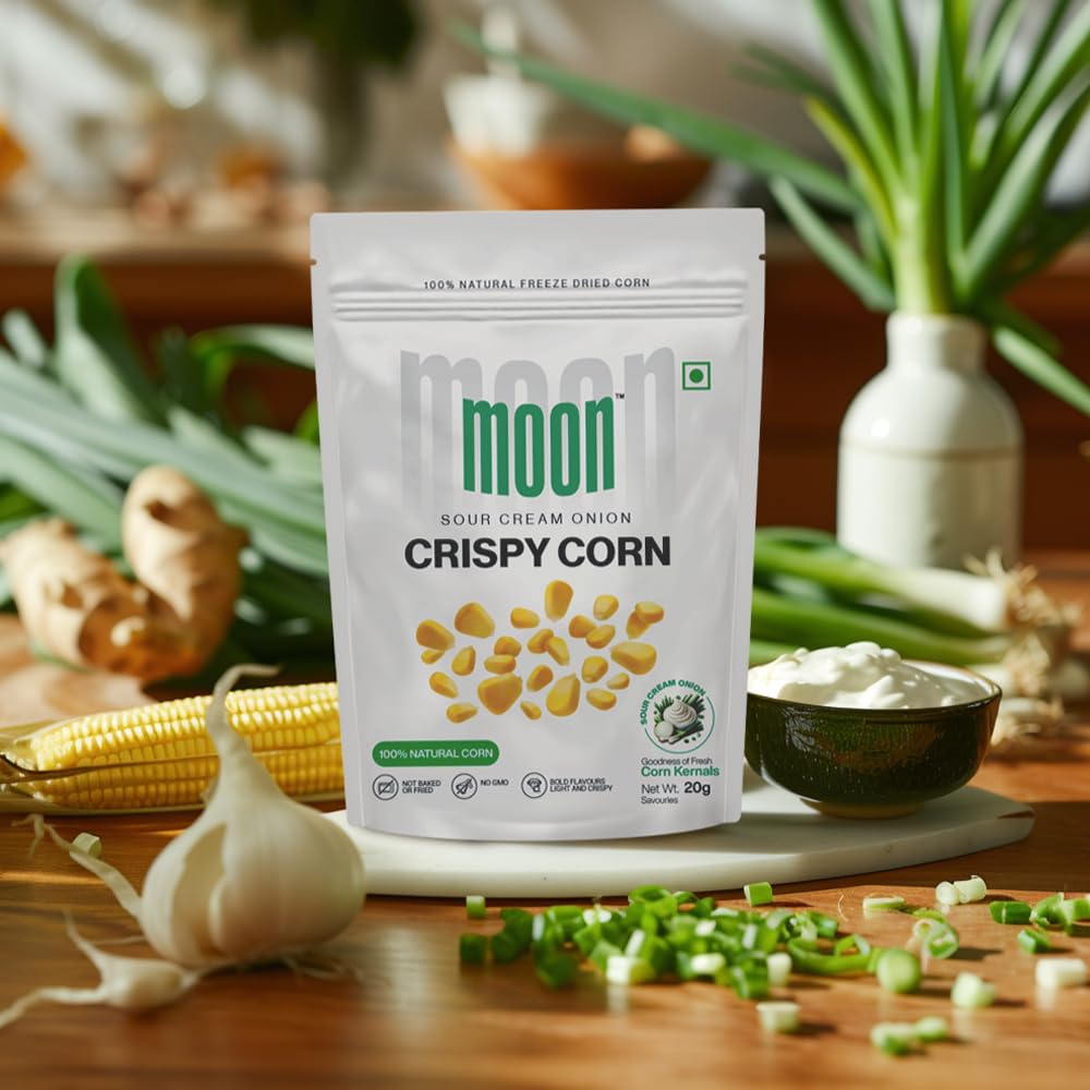 Moon Sour Cream Onion Crispy Corn Pack of 03 60g (20g X 3)