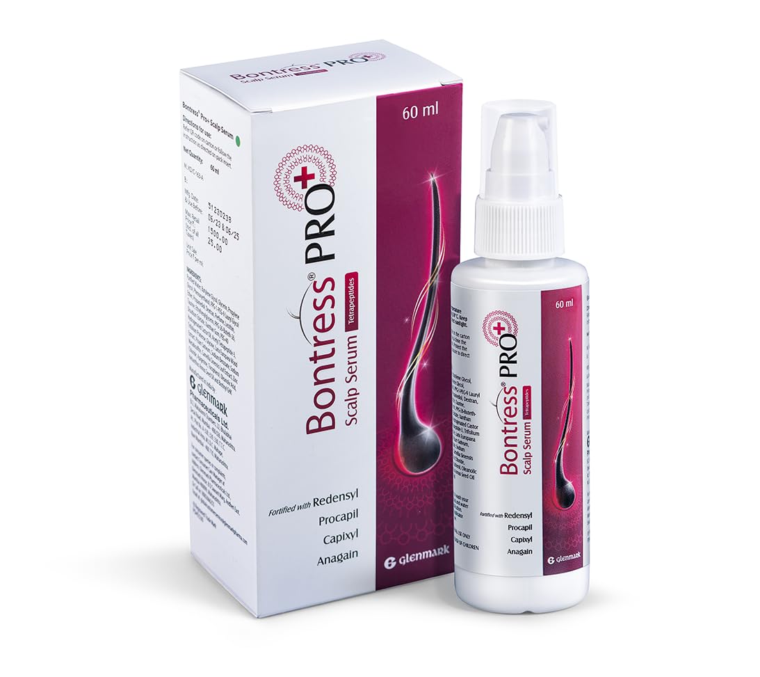 Bontress PRO+ Scalp Serum Fortified with 3% Redensyl, 3% Anagain, 4% Capixyl, 3% Procapil | Hair Serum for Hair Growth & Hair Fall 60ml