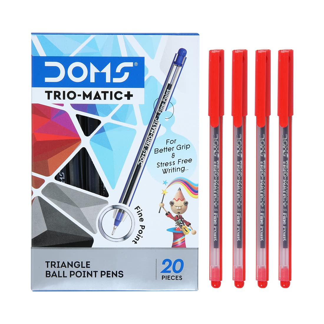 Doms Trio-Matic + Ball Point Pens - Red