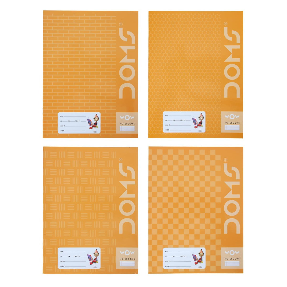 Doms Brown Cover Notebook - A5 - R/B With Gap