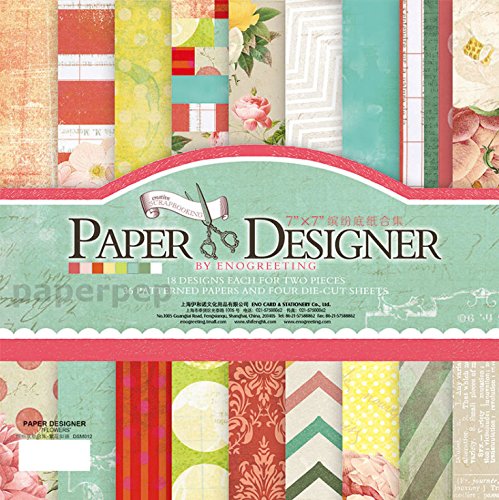 Eno Greeting Pattern Paper Book 7" X 7" Flowers