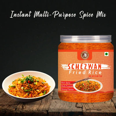 Brew Lab Schezwan Fried Rice Masala | Ready to Use | No MSG | Authentic Taste (500GM)