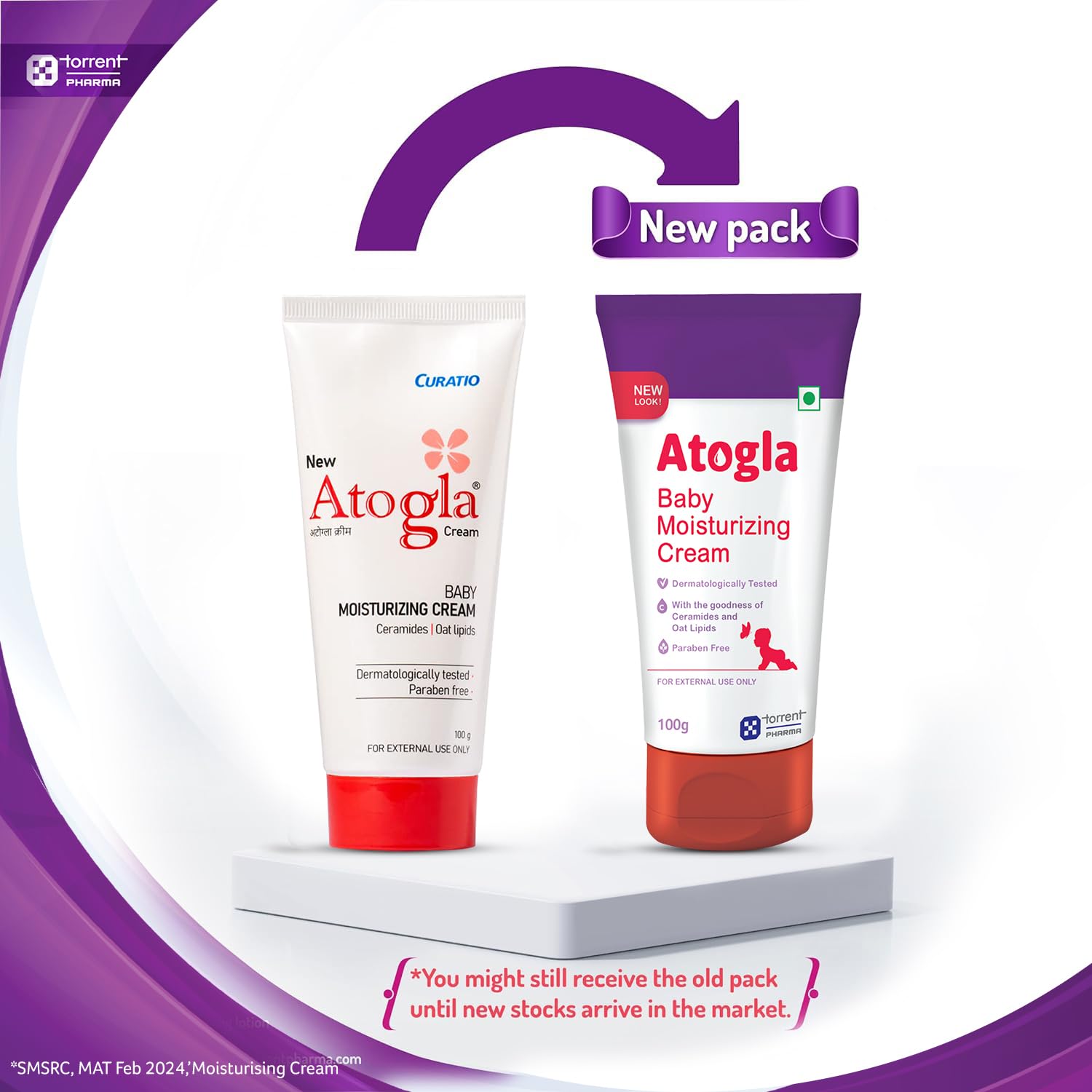 Atogla Baby Cream 100g from Tedibar Family | Advanced Gentle Moisturising Cream |Pediatrician Recommended- By Torrent Pharma