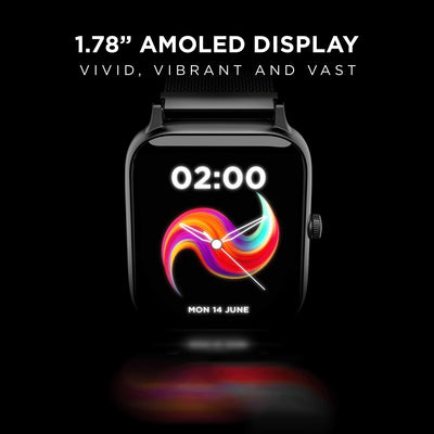boAt Xtend Pro Smart Watch with Advanced Dedicated Bluetooth Calling Chip, Coins,Dial Pad, 1.78 AMOLED Display,ASAP (Fast) Charge,700+ Active Modes,Health Ecosystem(Metal Black)