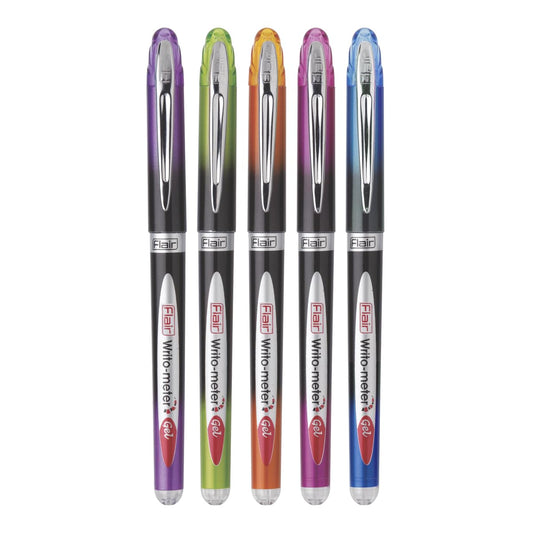 Flair Writometer Gel Pen 10 Pcs Box Set - Blue Ink